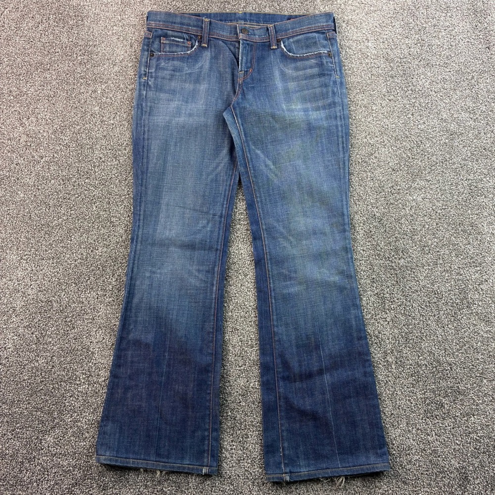 Citizens of Humanity Ingrid Flare Jeans Women's 30 Blue Cotton 002-011